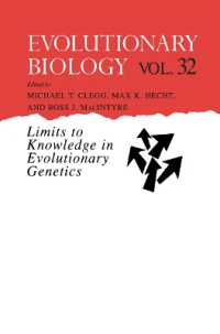 Evolutionary Biology : Limits to Knowledge in Evolutionary Genetics (Evolutionary Biology)