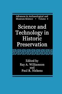 Science and Technology in Historic Preservation (Advances in Archaeological and Museum Science)
