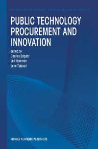 Public Technology Procurement and Innovation (Economics of Science, Technology and Innovation)