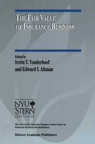 The Fair Value of Insurance Business (The New York University Salomon Center Series on Financial Markets and Institutions)