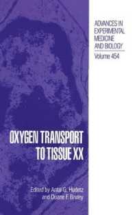 Oxygen Transport to Tissue XX (Advances in Experimental Medicine and Biology)