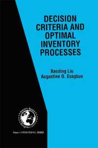 Decision Criteria and Optimal Inventory Processes (International Series in Operations Research & Management Science)