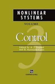 Nonlinear Systems : Control (Nonlinear Systems) 〈3〉 （Reprint）