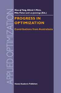 Progress in Optimization : Contributions from Australasia (Applied Optimization) （Reprint）