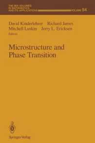 Microstructure and Phase Transition (The Ima Volumes in Mathematics and Its Applications) （Reprint）