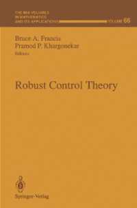 Robust Control Theory (The Ima Volumes in Mathematics and Its Applications) （Reprint）