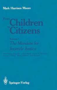 From Children to Citizens : Volume I: the Mandate for Juvenile Justice