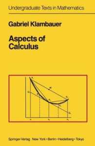 Aspects of Calculus (Undergraduate Texts in Mathematics) （Reprint）