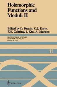 Holomorphic Functions and Moduli II : Proceedings of a Workshop held March 13-19, 1986 (Mathematical Sciences Research Institute Publications)