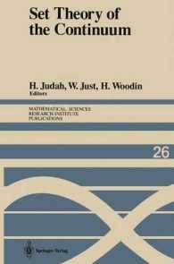 Set Theory of the Continuum (Mathematical Sciences Research Institute Publications) （Reprint）