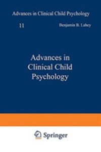 Advances in Clinical Child Psychology (Advances in Clinical Child Psychology) （Reprint）