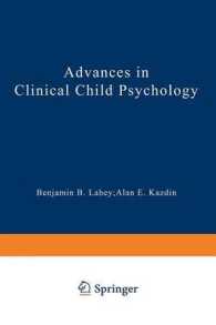 Advances in Clinical Child Psychology (Advances in Clinical Child Psychology)