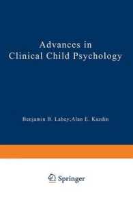 Advances in Clinical Child Psychology (Advances in Clinical Child Psychology)