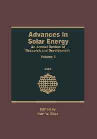 Advances in Solar Energy : An Annual Review of Research and Development (Advances in Solar Energy)