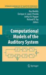Computational Models of the Auditory System (Springer Handbook of Auditory Research)