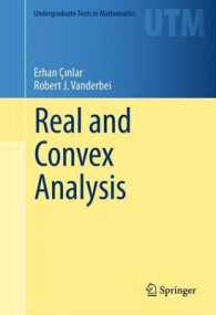Real and Convex Analysis (Undergraduate Texts in Mathematics)