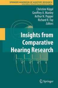 Insights from Comparative Hearing Research (Springer Handbook of Auditory Research) （2014）