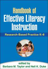 Handbook of Effective Literacy Instruction : Research-Based Practice K-8