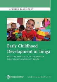 Early Childhood Development in Tonga : Baseline Results from the Tongan Early Human Capability Index (World Bank Studies)