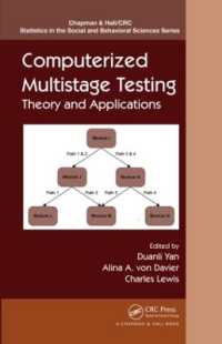 Computerized Multistage Testing : Theory and Applications (Chapman & Hall/crc Statistics in the Social and Behavioral Sciences)