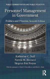 政府の人材管理（第７版）<br>Personnel Management in Government : Politics and Process (Public Administration and Public Policy) （7TH）