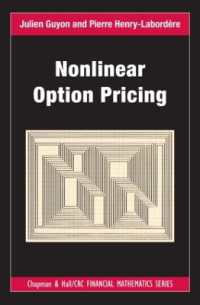 Nonlinear Option Pricing (Chapman and Hall/crc Financial Mathematics Series)