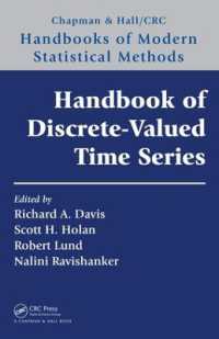 離散値時系列ハンドブック<br>Handbook of Discrete-Valued Time Series (Chapman & Hall/crc Handbooks of Modern Statistical Methods)