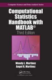 MATLAB計算統計学ハンドブック（第３版）<br>Computational Statistics Handbook with MATLAB (Chapman & Hall/crc Computer Science & Data Analysis) （3RD）