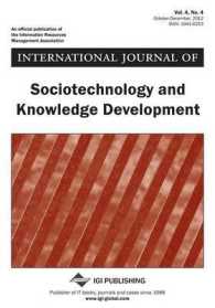 International Journal of Sociotechnology and Knowledge Development, Vol 4 ISS 4