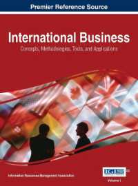 国際ビジネス：概念、手法、ツールと応用（全４巻）<br>International Business : Concepts, Methodologies, Tools, and Applications