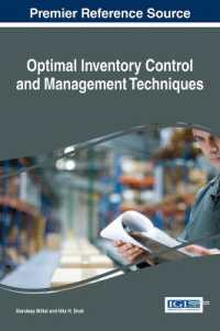 最適在庫管理と経営技術<br>Optimal Inventory Control and Management Techniques (Advances in Logistics, Operations, and Management Science)