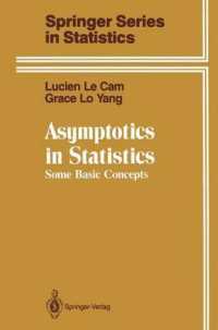 Asymptotics in Statistics : Some Basic Concepts (Springer Series in Statistics) （Reprint）