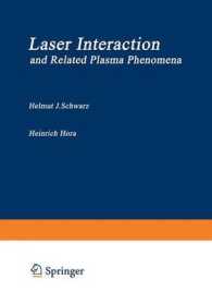 Laser Interaction and Related Plasma Phenomena : Proceedings of the First Workshop, held at Rensselaer Polytechnic Institute, Hartford Graduate Center, East Windsor Hill, Connecticut, June 9-13, 1969 （1971）