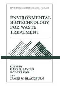 Environmental Biotechnology for Waste Treatment (Environmental Science Research)