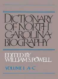 Dictionary of North Carolina Biography, Volume 1, a-C