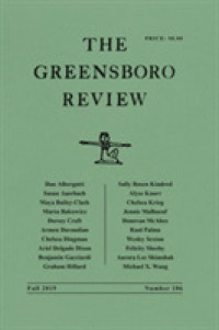 The Greensboro Review : Number 106, Fall 2019