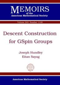 Descent Construction for GSpin Groups (Memoirs of the American Mathematical Society)