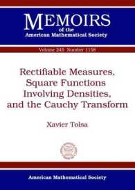 Rectifiable Measures, Square Functions Involving Densities, and the Cauchy Transform (Memoirs of the American Mathematical Society)