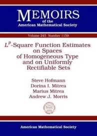 L^p-Square Function Estimates on Spaces of Homogeneous Type and on Uniformly Rectifiable Sets (Memoirs of the American Mathematical Society)