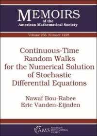 Continuous-Time Random Walks for the Numerical Solution of Stochastic Differential Equations (Memoirs of the American Mathematical Society)