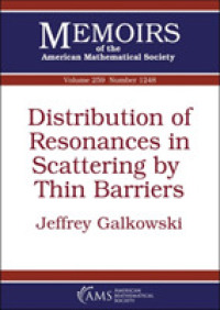 Distribution of Resonances in Scattering by Thin Barriers (Memoirs of the American Mathematical Society)