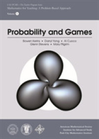 Probability and Games (Ias/pcmi--the Teacher Program Series)