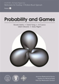 Probability and Games (Ias/pcmi--the Teacher Program Series)
