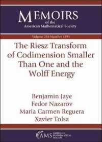 The Riesz Transform of Codimension Smaller than One and the Wolff Energy (Memoirs of the American Mathematical Society)