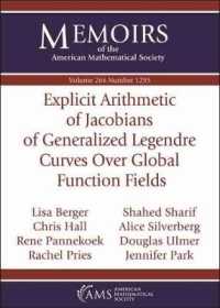 Explicit Arithmetic of Jacobians of Generalized Legendre Curves over Global Function Fields (Memoirs of the American Mathematical Society)