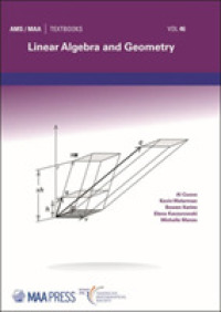 Linear Algebra and Geometry (Maa Textbooks)
