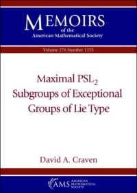 Maximal $\textrm {PSL}_2$ Subgroups of Exceptional Groups of Lie Type (Memoirs of the American Mathematical Society)