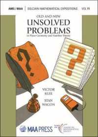 Old and New Unsolved Problems in Plane Geometry and Number Theory (Dolciani Mathematical Expositions)