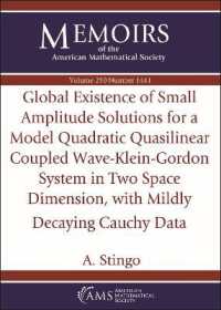 Global Existence of Small Amplitude Solutions for a Model Quadratic Quasilinear Coupled Wave-Klein-Gordon System in Two Space Dimension, with Mildly Decaying Cauchy Data (Memoirs of the American Mathematical Society)