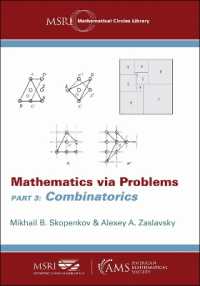 Mathematics via Problems : Part 3: Combinatorics (Msri Mathematical Circles Library)